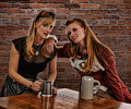 Britony Orwick and Megan Ellis model shoot