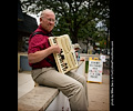 Martin playing the accordion