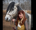 Kryssi Jeaux Miller with Mustang