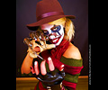 Mandy as Freddie, Harley and Witch
