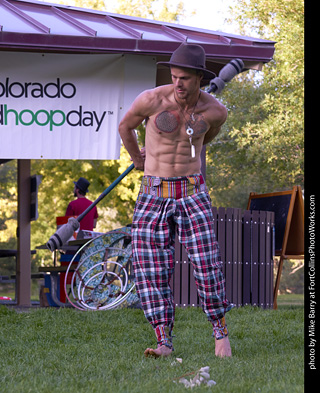 World Hoop Day 2019 - Fire Performer Stephen