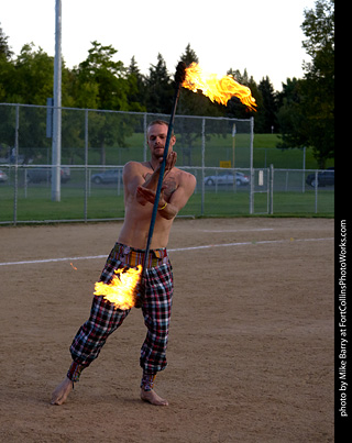 World Hoop Day 2019 - Fire Performer Stephen