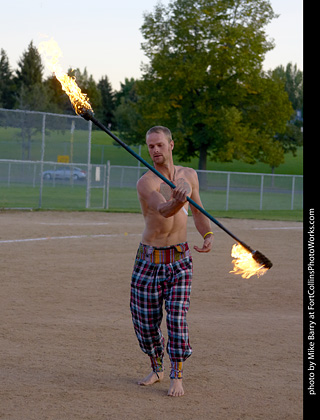 World Hoop Day 2019 - Fire Performer Stephen