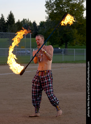 World Hoop Day 2019 - Fire Performer Stephen