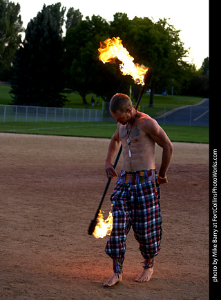 World Hoop Day 2019 - Fire Performer Stephen