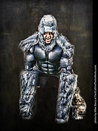 David - Ape man model shoot