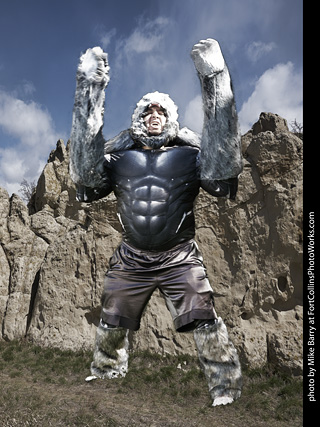 David - Ape man model shoot