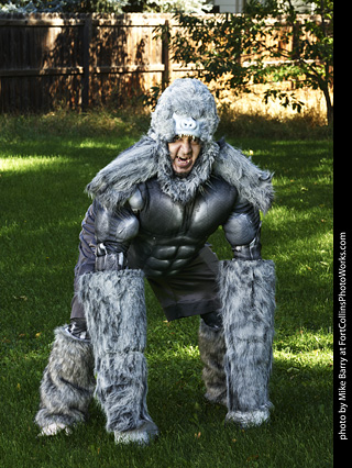 David - Ape man model shoot