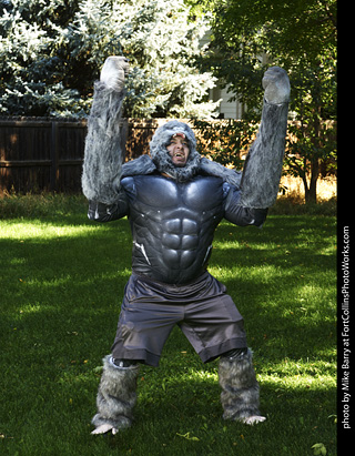 David - Ape man model shoot