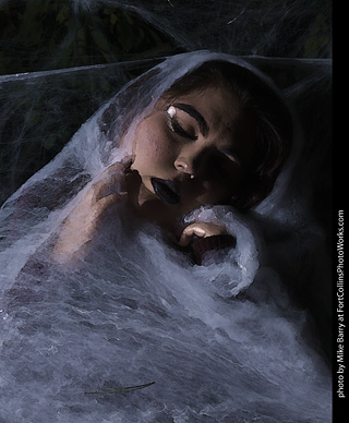 Andrea - spiderweb model shoot