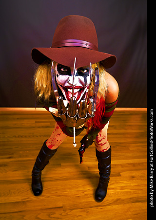 Freddy Krueger/Harley Quinn model shoot - Mandy