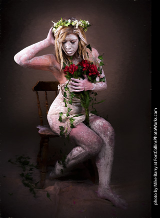 Living Statues model shoot - Mandy