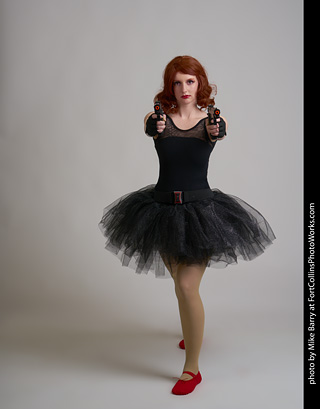 Black Widow Ballerina Shoot - Ashley