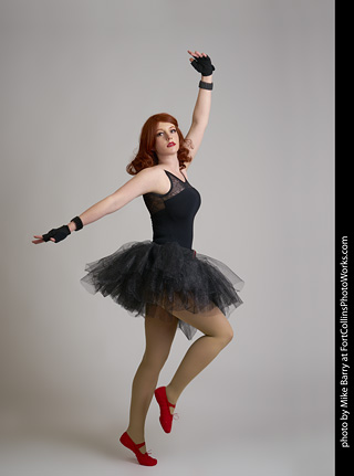 Black Widow Ballerina Shoot - Ashley