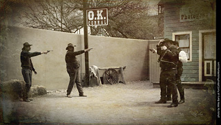 Gunfight at the OK Corral in Tombstone, AZ