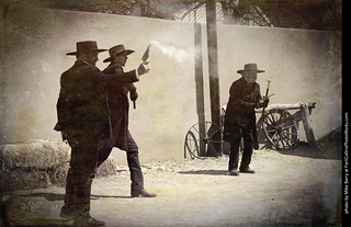 Gunfight at the OK Corral in Tombstone, AZ