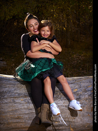 Laura and Annabelle at Forest Model Shoot