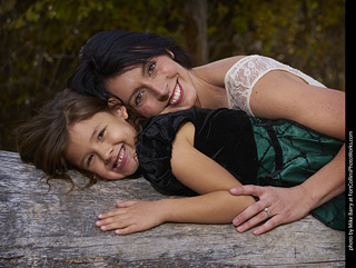 Rachel and Annabelle at the Forest Model Shoot