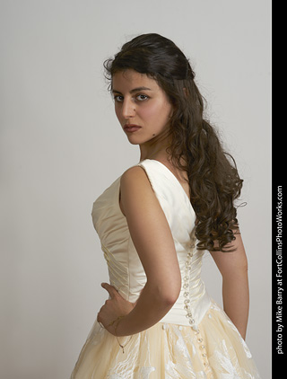 Wedding dress model shoot