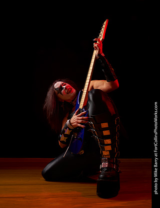 Cari as KISS (Paul Stanley)