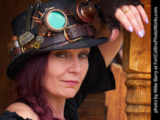 Amy at the Steampunk shoot