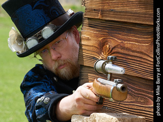 Chase at the Steampunk shoot