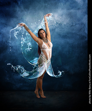 Tiphani water dress