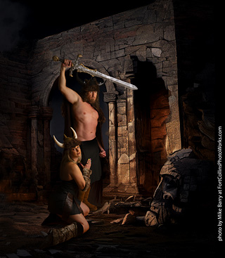 Shelly and Andrew Viking shoot