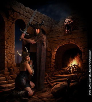 Shelly and Andrew Viking shoot