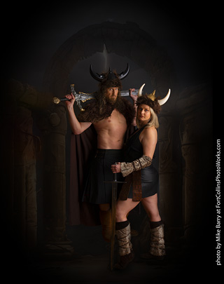 Shelly and Andrew Viking shoot