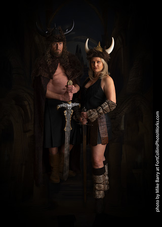 Shelly and Andrew Viking shoot