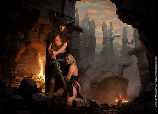 Shelly and Andrew Viking shoot