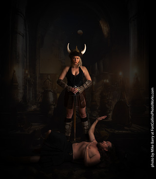 Shelly and Andrew Viking shoot