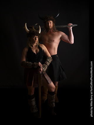 Shelly and Andrew Viking shoot