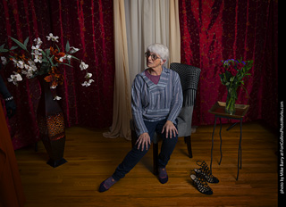 Shelly Mardi Gras model shoot