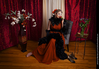 Shelly Mardi Gras model shoot