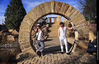 Shelly and Andrew at The Rock Garden