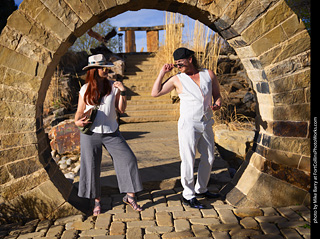 Shelly and Andrew at The Rock Garden