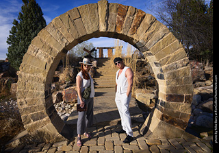 Shelly and Andrew at The Rock Garden