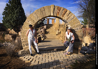 Shelly and Andrew at The Rock Garden