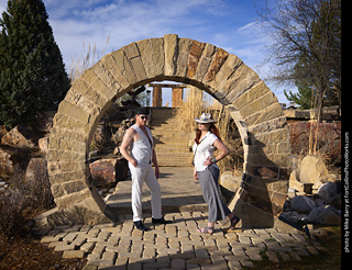 Shelly and Andrew at The Rock Garden