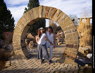 Shelly and Andrew at The Rock Garden