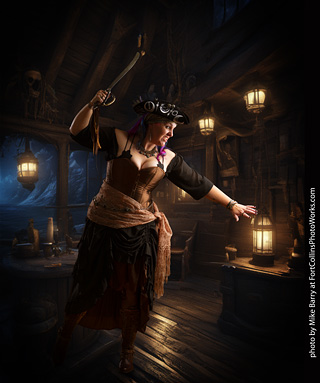 Jennifer dark pirate shoot