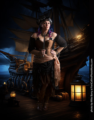 Jennifer dark pirate shoot