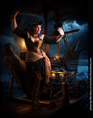 Jennifer dark pirate shoot