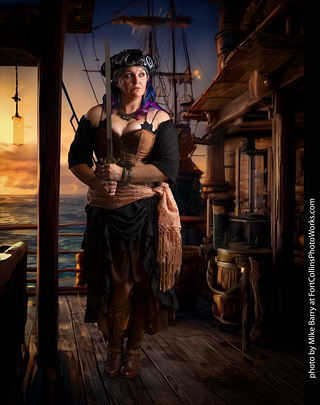 Jennifer dark pirate shoot