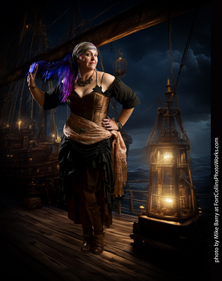 Jennifer dark pirate shoot