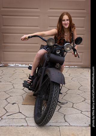 Addie at the TLC Vintage Model Shoot